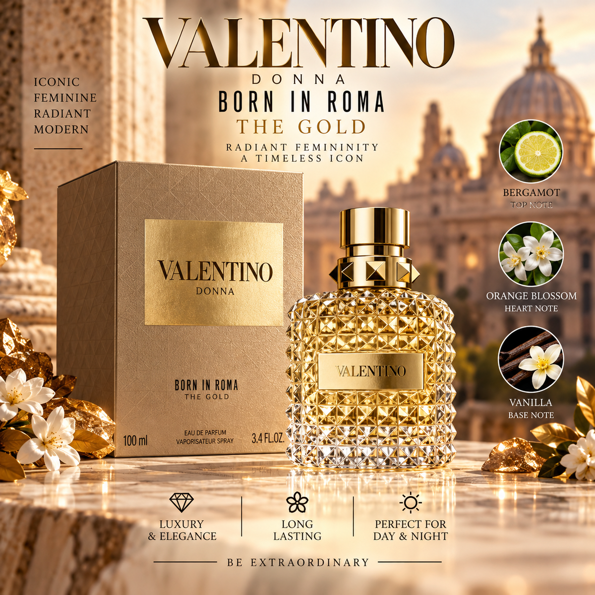 Valentino Donna Born In Roma The Gold EDP 100ml
