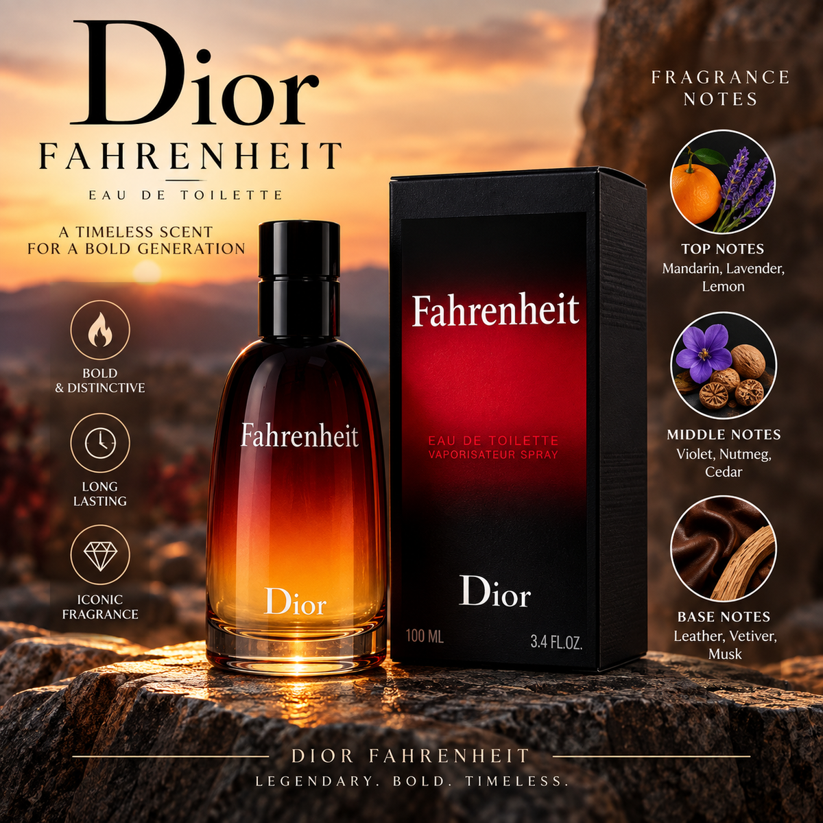 Dior Fahrenheit Eau de Toilette 100ml