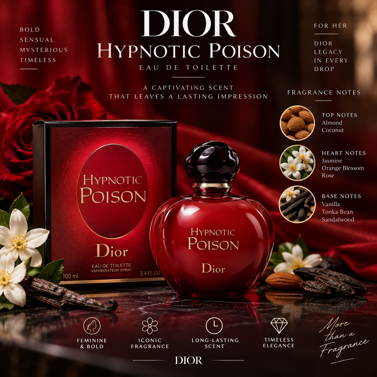Dior Hypnotic Poison Eau de Toilette 100ml