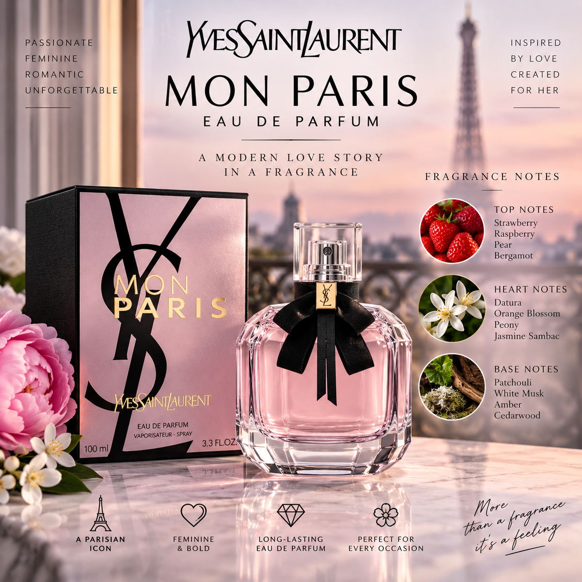 YSL Mon Paris Eau de Parfum 100ml