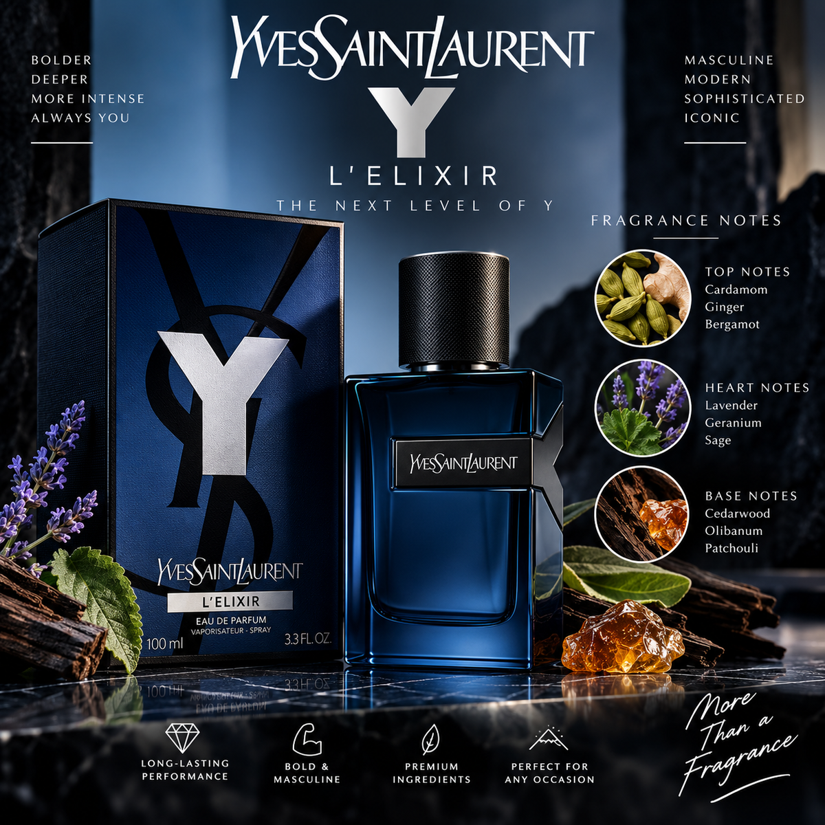YSL Y Elixir Eau de Parfum 100ml