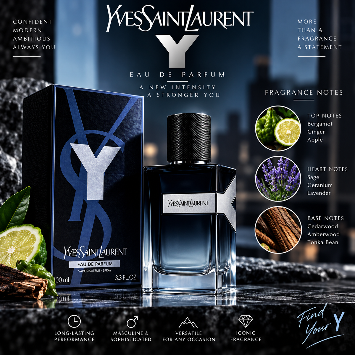 YSL Y Eau de Parfum 100ml