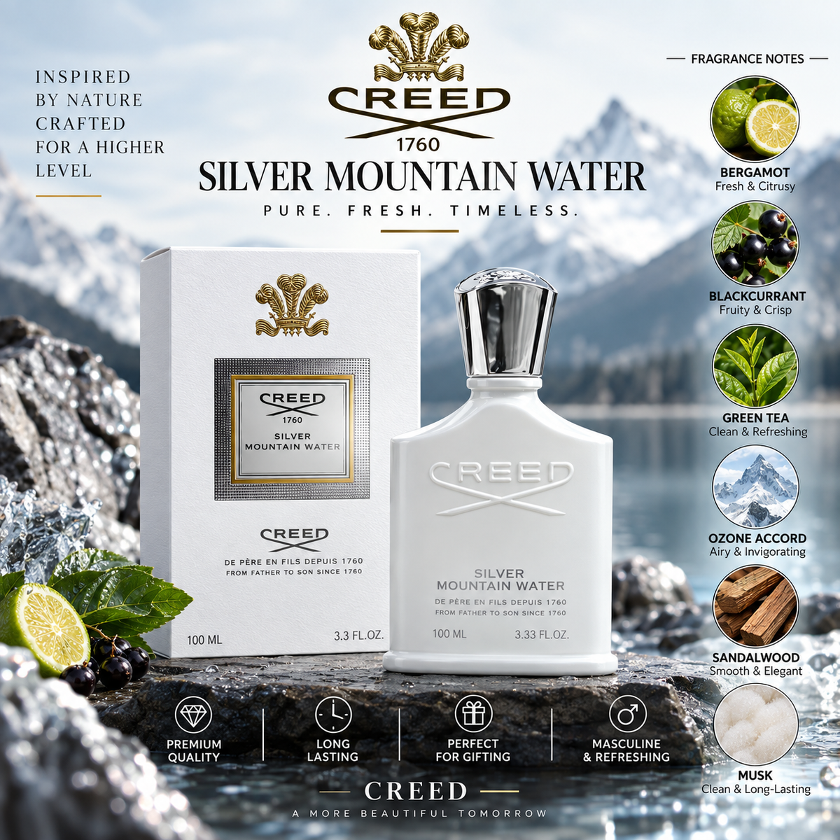 Creed Silver Mountain Water 100ml
