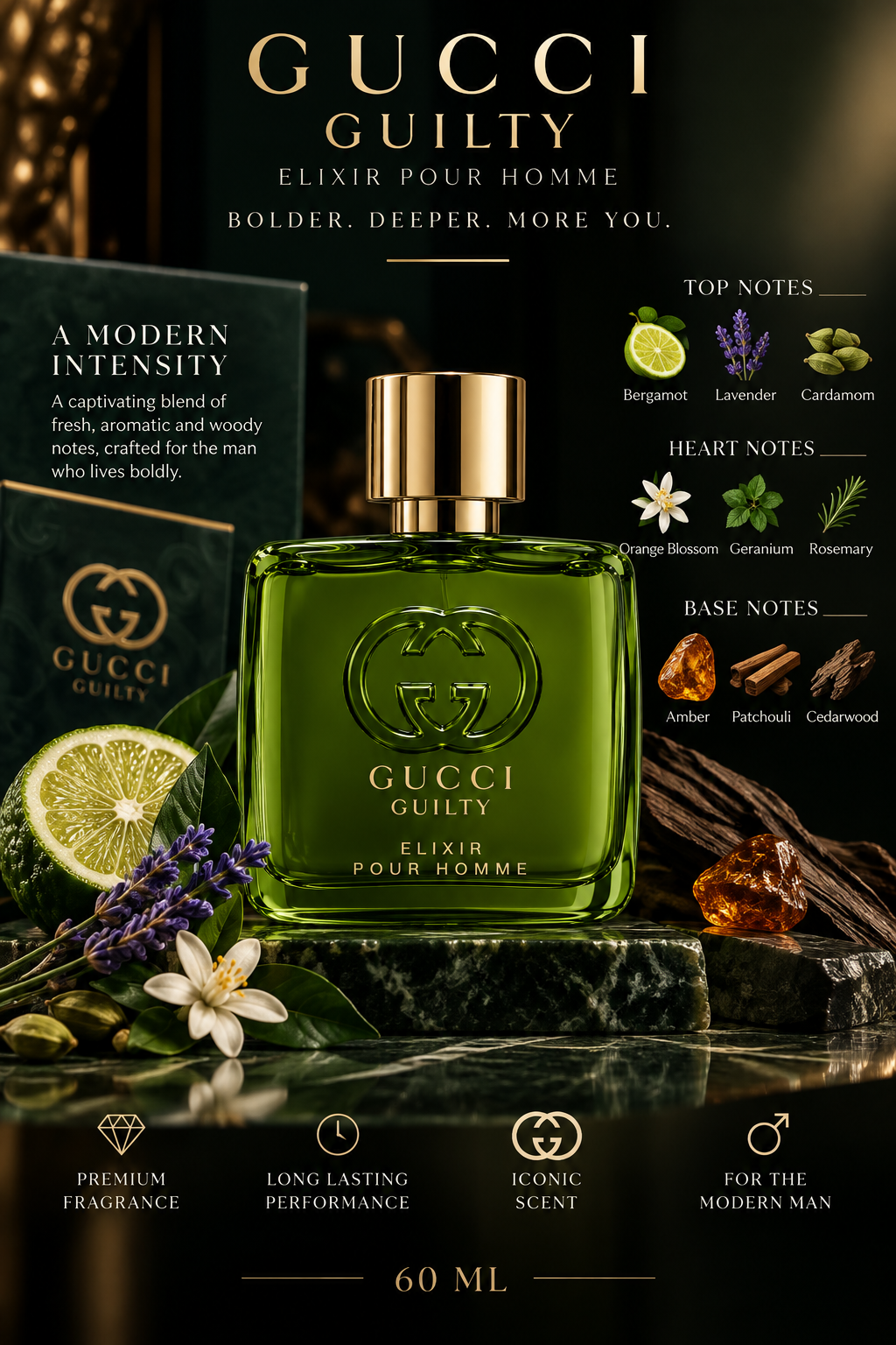 Gucci Guilty Elixir de Parfum Pour Homme 60ml