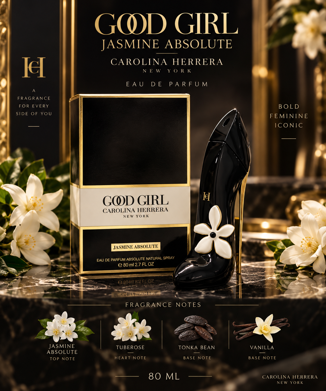 Carolina Herrera Good Girl Jasmine Absolute Eau de Parfum 80ml