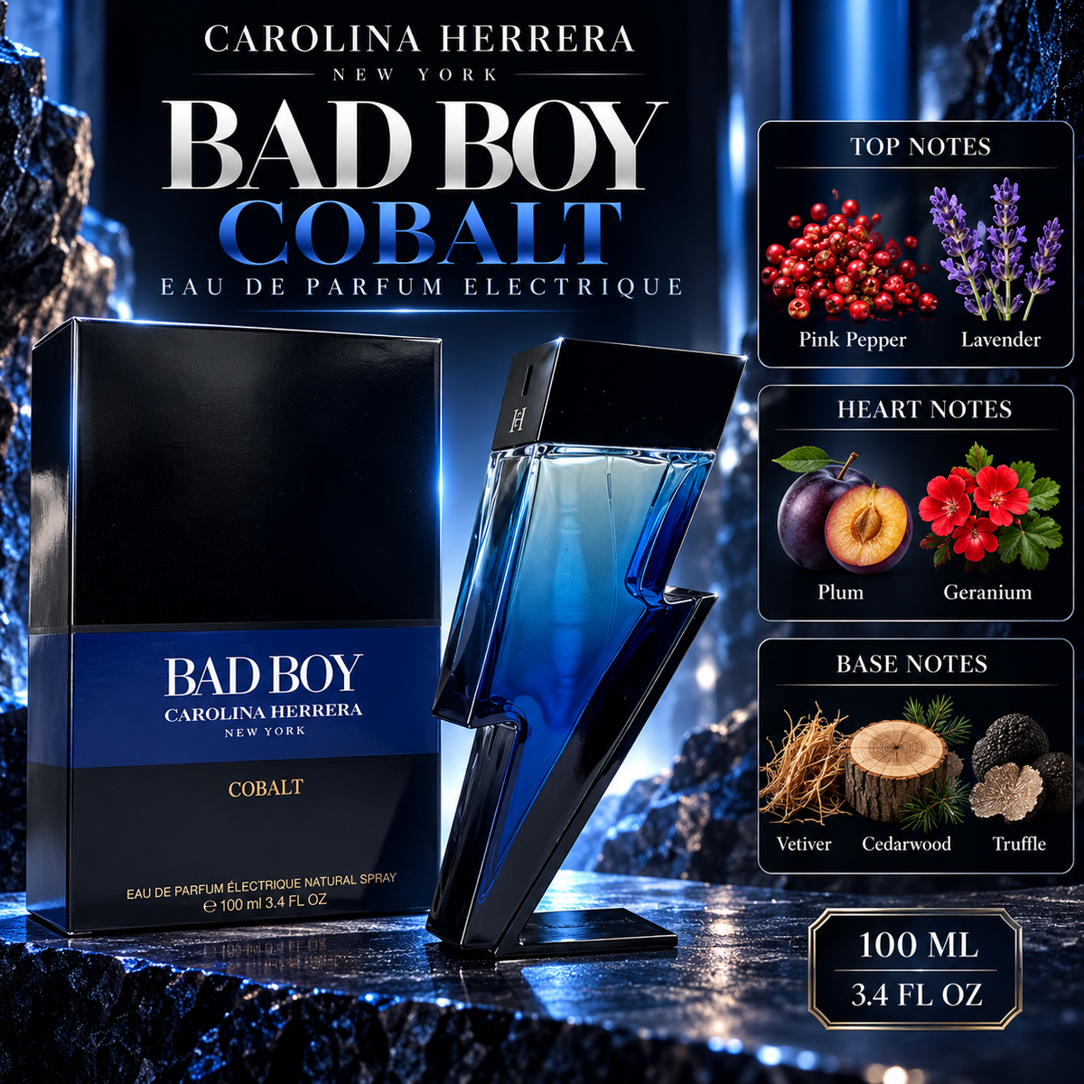Carolina Herrera Bad Boy Cobalt Eau de Parfum 100ml
